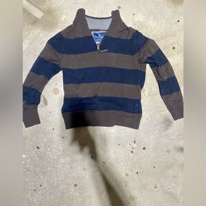 Men's Striped Sweater - Blue and Brown
